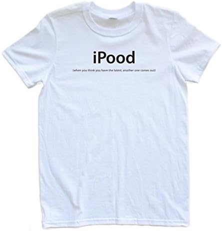 iPood (When you think you have the latest, another one comes out) Adult T-Shirt (Medium, White)