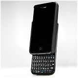BoxWave Keyboard Buddy iPhone 4 Case - Vertical Edition (Jet Black)