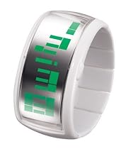 o.d.m. Women's Pixel Series White with Green Watch #DD101-3