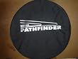 Nissan Pathfinder Logo Black Denim Tire Cover