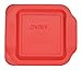 Pyrex Red Plastic Lid for 2 Quart 8-inch Square Baking Dish #222-PC (2-Pack)
