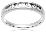 14k White Gold Baguette Channel Set Diamond Band (1/5 cttw, I-J Color, I1-I2 Clarity)