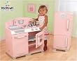 Pink Retro Kitchen and Refrigerator, by Kidkraft