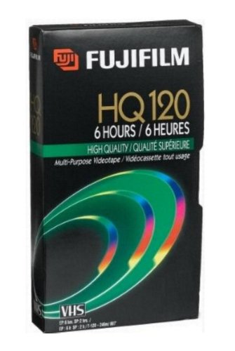 Fujifilm HQ T-120 Minute VHS Standard Video Cassette