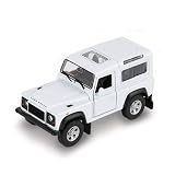 Welly. 1:24 Scale Detailed Die Cast Model - Land Rover Defender White
