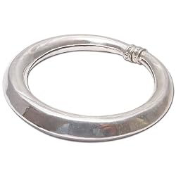 Bracelets for Girls Sterling Silver Cuff Jewelry 2.4 inches (brclt272a)