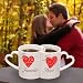 Kitchen & Housewares : Personalized Heart Mugs (Set of 2)