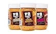 PB Crave Natural Peanut Butter, Variety Pack, 1 CoCo Banana, 1 Cookie Nookie, 1 Razzle Dazzle, 16oz Jars, (3 Jars Total)