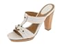Frye Gerry Slide Womens Slip On Open Toe Sandals 9 White Leather - 73081
