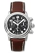 Blancpain 2385F-1530-63B Leman Flyback Chronograph Black Dial Leather Men's Automatic Chronograph Watch