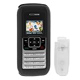 Solid Black Rubberized Snap On Case with Clip for LG VX9900 ENV Cell Phone