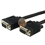 Black VGA Monitor extension Cable Male / Male (15FT / 15 foot) for Sony PS3