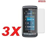 3-Pack LG VU PLUS GR700 Combo Screen Protector for LG VU PLUS GR700