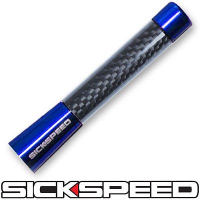 Blue 3" Carbon Fiber/Billet Aluminum Short Screw On Radio/Stereo Antenna A4 for GMC Sonoma