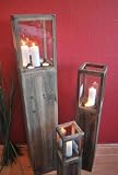 Windlichtset, Holzlaterne, braun, Laterne 3-er Set - 2