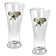 New Jersey Devils NHL 2pc 16oz Pilsner Glass Set - Primary Logo by Great American Products