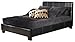 Hillsdale 1329BQR Hawthorn Bed Set, Queen, Black Leather