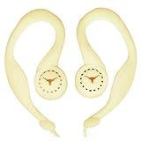 University of Texas SportClip Earphones with Wind Up Storage Case for MP3, CD, DVD Players, White