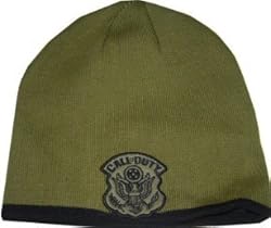 Call Of Duty Guns Reversible Printed Knit Beanie Hat