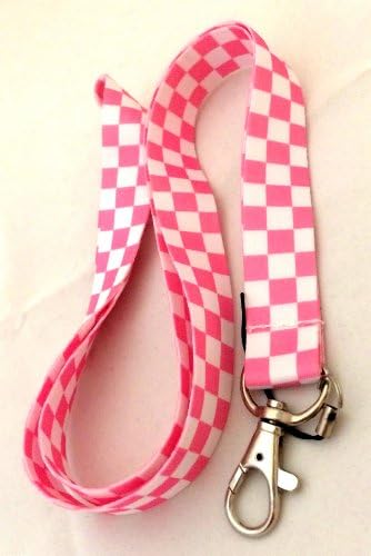 Checker Anime Fashion Lanyard Key Chain Holder