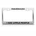 Pediatrician I See Little People Career license plate frame Stainless