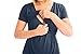 Kindred Bravely Angelina Ultra Soft Maternity & Nursing Nightgown Dress (Navy Blue, Large)