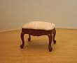 Walnut Handcarved Piano Stool - Dollhouse Miniature