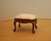 Walnut Handcarved Piano Stool - Dollhouse Miniature