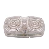 Amber 16 LED Bulls Eye Truck Trailer Side Marker Clearance Light Clear Lens 