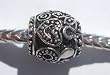 Murano Style Spacer Barrell Bead Fits Pandora Antique Silver Plated (1)