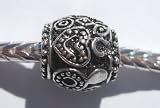 Spacer Barrell Bead Fits Pandora Antique Silver Plated (1)