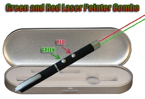 Green and Red Laser Pointer Combo