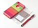 iPhone 5C case, ULAK Colorful Hybrid 2in1 TPU+PC Hard Case Cover for iPhone 5C with Screen Protector and Stylus (Rainbow + Water Red)