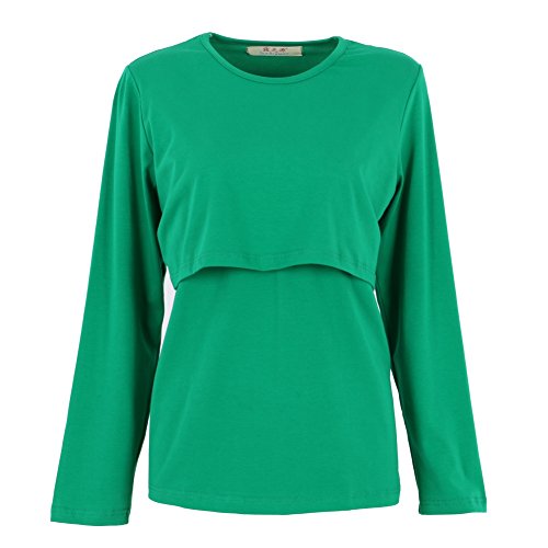 Norbi Multi-Color Pregnant Maternity Nursing Tops Breastfeeding T-Shirt