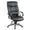 Deluxe High-Back Executive Leather Chair - Black