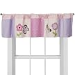 Tiddliwinks Window Valance - Plum Butterfly