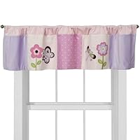 Tiddliwinks Window Valance - Plum Butterfly