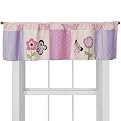 Tiddliwinks Window Valance - Plum Butterfly