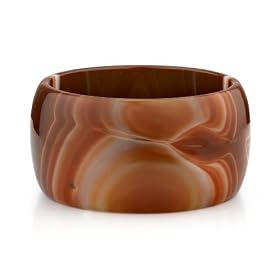 Red Agate Bangle Bracelet by
