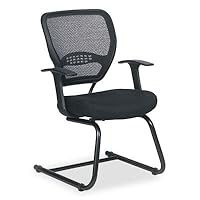 Black Guest Chair with Air Grid Back