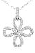 Platinum Plated Sterling Silver Cubic Zirconia Cross Pendant
