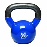 Cando 10-3194 Blue Kettle Bell, 15 lbs Weight