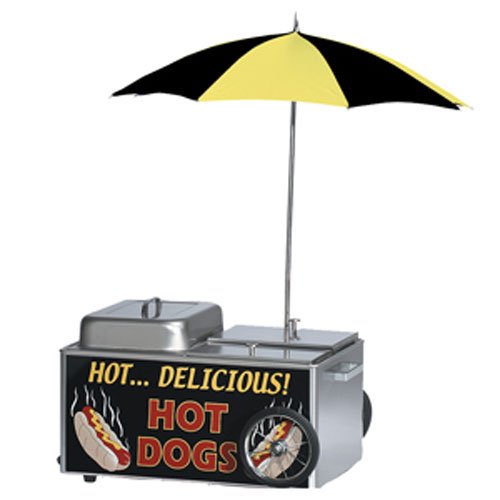 Gold Medal Hot Dog Steamer with Umbrella
