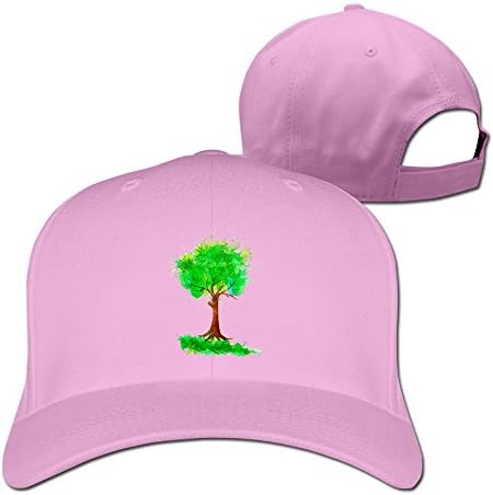 Green Watercolor Trees Unisex Baseball Hat Adjustable (Many Colors)