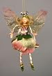 Pink and Gold Flower Garden Fairy - Fairy 6" Ornament
