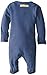 L'Ovedbaby Unisex-Baby Organic Cotton Footed Overall, Slate, 3-6 Months