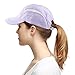 THE HAT DEPOT Unisex Breathable Lightweight Quick Dry Performance Running Mesh Sports Cap (Purple)