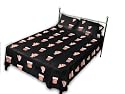 NC State Printed Sheet Set Queen -Solid - North Carolina State Wolfpack