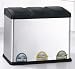 Organize It All Organize It All Stainless-Steel Step-On 12-Gallon Recycle Bin