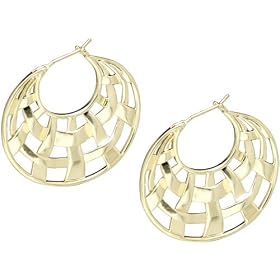 Fossil Earrings - Basket Weave (Color: Gold)
